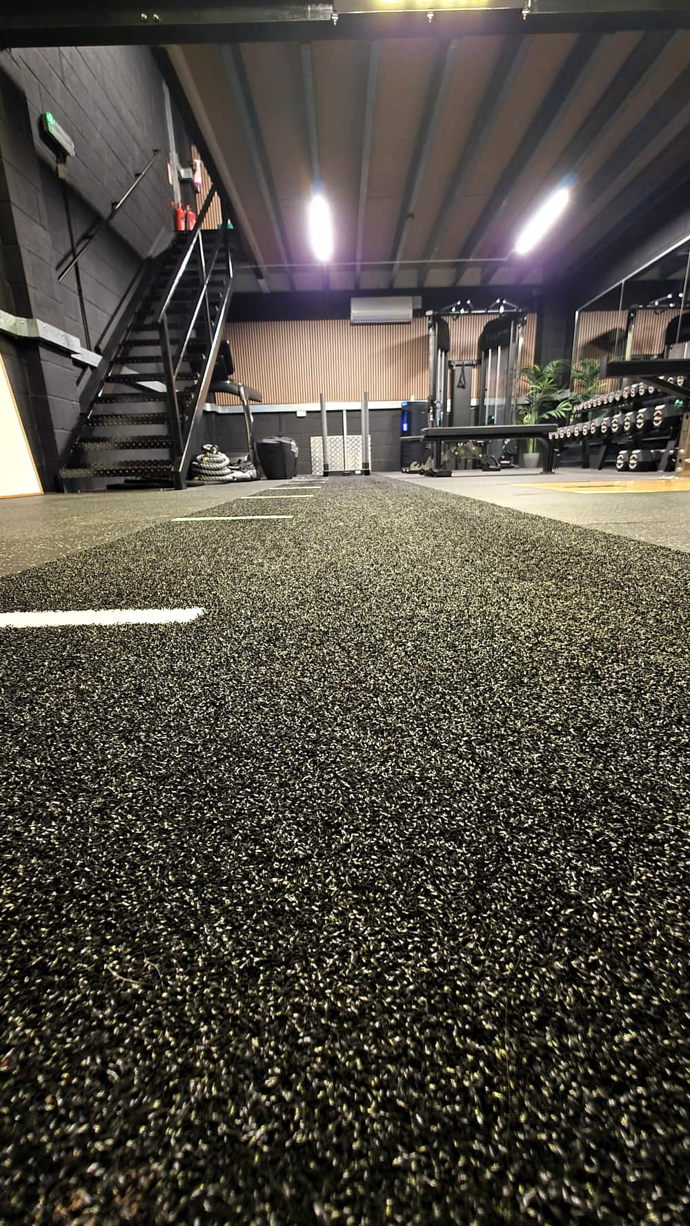 Wide view of the Effortless Gym Poole HYROX training floor