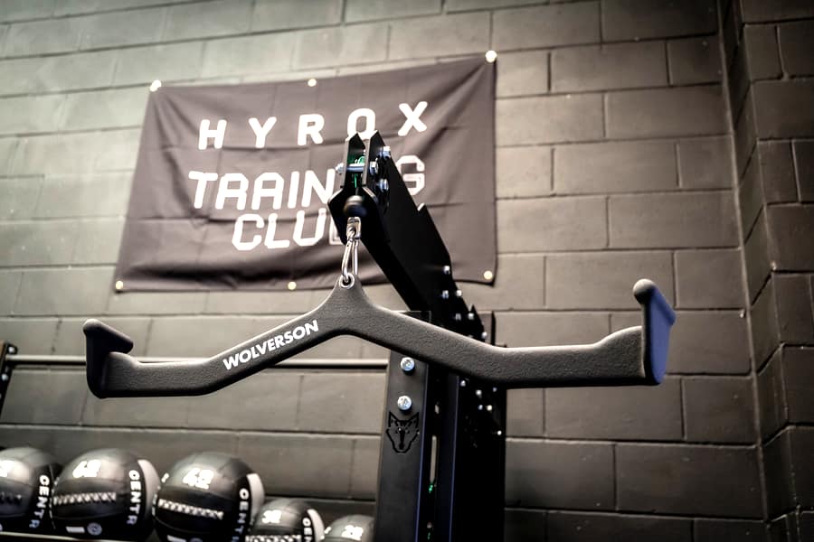 HYROX Training Club signage and equipment at Effortless Gym Poole
